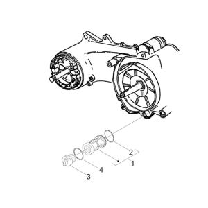 Oil filter Vespa Lxv 25km 4-stroke 2-valve