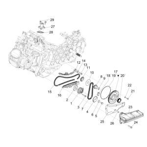 Piaggio Medley 125 ABS E5 2021-2022 (EMEA) oilpump