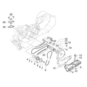 Oil Pump Vespa Sprint 45km 4-Stroke 4-Valve