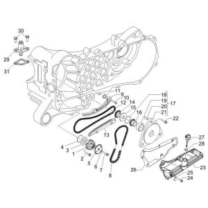 Oil pump Piaggio Fly 4 stroke