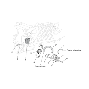 Oil pump Aprilia SR 50 H2O ie+carb 2004-2009