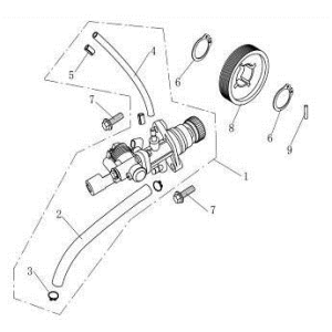 Oil pump China Venom white