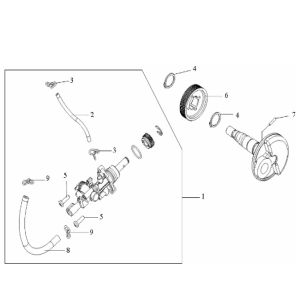 Oil pump Generic Ideo white 2010 2-stroke