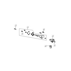Oil pump Kymco Activ 4-stroke red-black