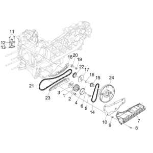 Oil pump Piaggio MP3 300LT Sport 2009-2014