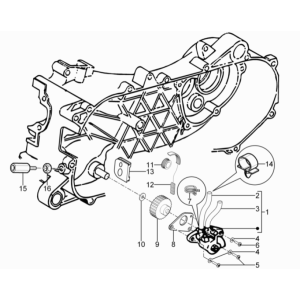 Piaggio Typhoon 50 2-stroke Euro 3 2011 oil pump