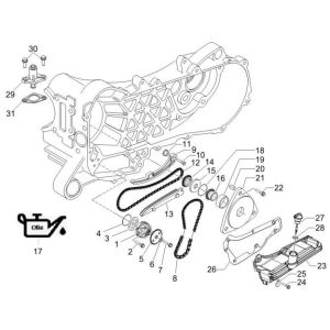 Oil Pump Piaggio Zip 2000 4-stroke AC
