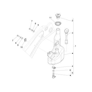 Oil tank Vespa Primavera 2-stroke