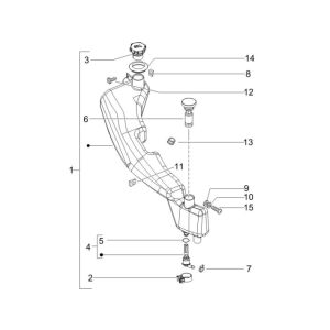 Oil reservoir Piaggio NRG Power DD 2007-2017