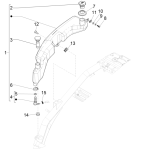 Piaggio NRG Power 50 2-stroke LC Euro 4 oil tank