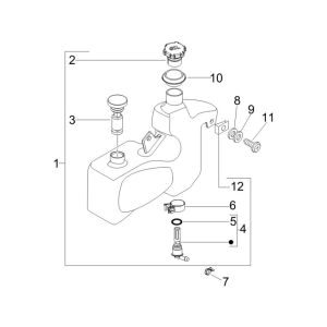 Oil Tank Vespa Lxv 2-Stroke