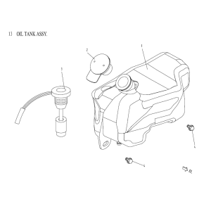 Oil tank AGM Venom green