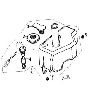 Oil tank Generic Ideo blue 2010 2-stroke 25