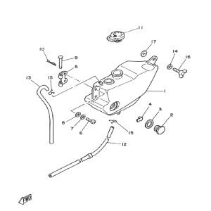 Olietank Yamaha DT-50 MX