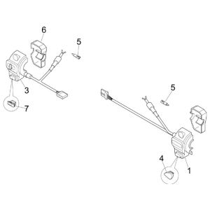 Handlebar Switches Vespa Lxv 2-stroke