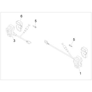Handlebar Switches Vespa Lxv 25km 4-stroke 2-valve