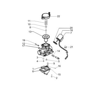 Carburetor Piaggio Fly 4-stroke