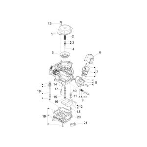 Carburetor Parts Vespa Primavera 45km 4-stroke 4-valve