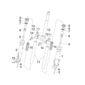 Fork Parts (Kayaba) Gilera Runner 200cc VXR 4-stroke 2006