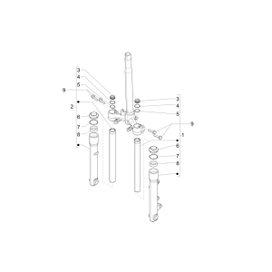 Front fork parts Piaggio Liberty 50 4-stroke (IGET Euro 4)