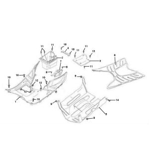 Under Spoiler- Footboard Benzhou City Star 4-stroke