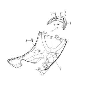 Under spoiler Piaggio Zip 2000 2-stroke AC