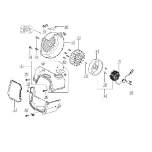 ignition cooling Kymco Agility RS 4-stroke black 11