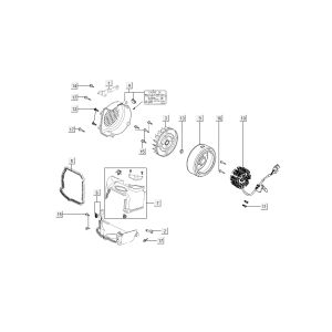 ignition cooling Kymco Super 8 4-stroke (2007-2009) orange