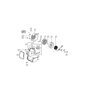 Ignition cooling cap Kymco Agility Delivery 4-stroke euro4 black