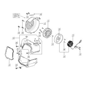 Ignition cooling cap Kymco Delivery 4-stroke black
