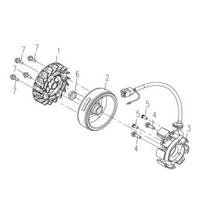Ignition cooling fin 3B3 50cc (Euro 4; after 2018)