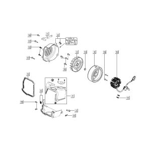 Ignition +hood Kymco Super 8 Street 4-stroke blue