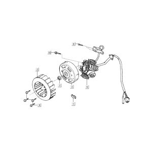 Ignition Kymco Super9 ac o.m Race Black Yellow