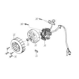 Ignition Kymco Yup 2t ac black gloss