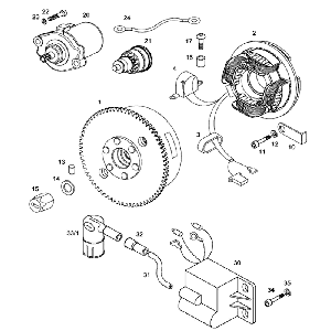 Ontsteking - startmotor Tomos FLEXER EX (L0-L2)