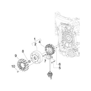 Ignition Vespa Lx 25km 4-stroke 2-valve