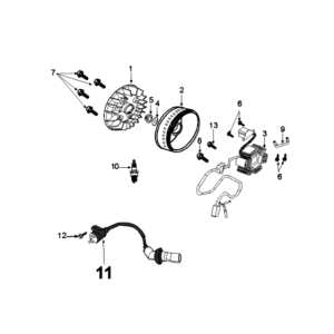 Ontstekingsgedeelte Peugeot Django 125 Allure E3 2014-2017