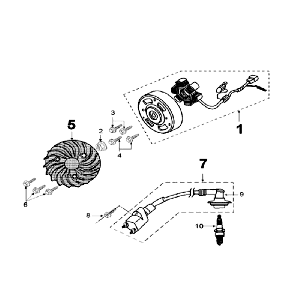 Ignition part Peugeot Speedfight 3 AC Red