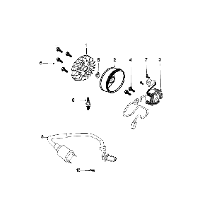 Ignition part Peugeot Speedfight 4 4-stroke Red/Black