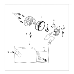 Ontstekingsgedeelte Peugeot Tweet 125 E3 2010-2013