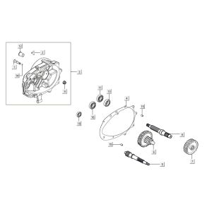 Transmission Kymco Agility 16'+ 4t matt metalic silver