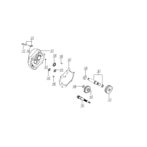 Transmission Kymco Agility Delivery 4-stroke euro4 black