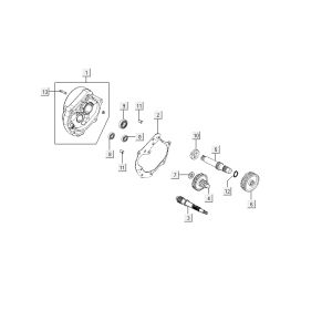 Transmission Kymco Delivery 4-stroke black