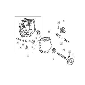 Transmission Kymco Super9 2t lc om matt black-silver