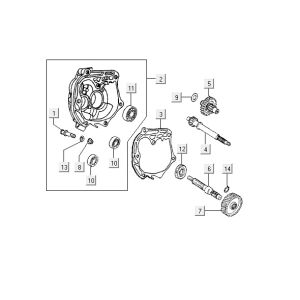 Transmission Kymco Vitality 2t ac red