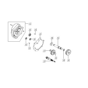 Transmission Kymco VP50 4t ac black