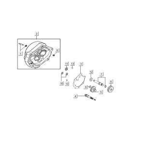 Transmission Kymco VP50i injection euro4 renault brown