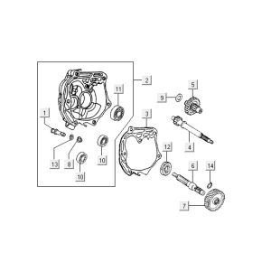 Transmission Kymco Yup 2t ac black gloss