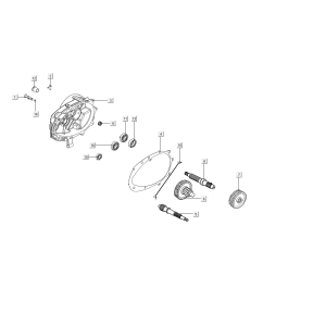 Transmission - Crankshaft Kymco People S 50i E4 Blue