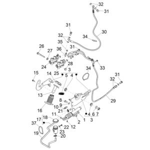 Pedals - Handles Piaggio MP3 300 HPE/300 HPE SPORT E5 ABS 2020-2022 (EMEA)